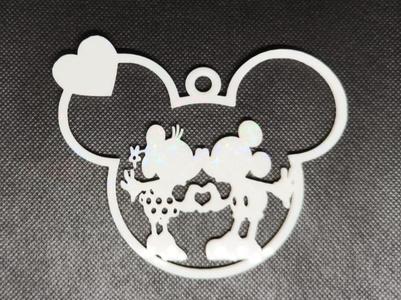 Christmas tree ornament Mickey Minnie Mouse