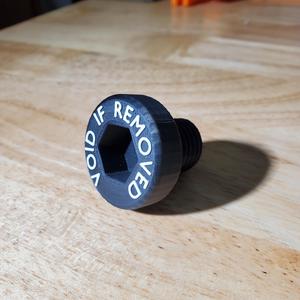 "Void if Removed" warranty indicator screw