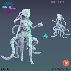 Cyborg Hive Queen Walking / Infantry Machine / Space War Construct / Steampunk Battle Robot / Invasion Army / Cyberpunk Droid / Sci-Fi Encounter