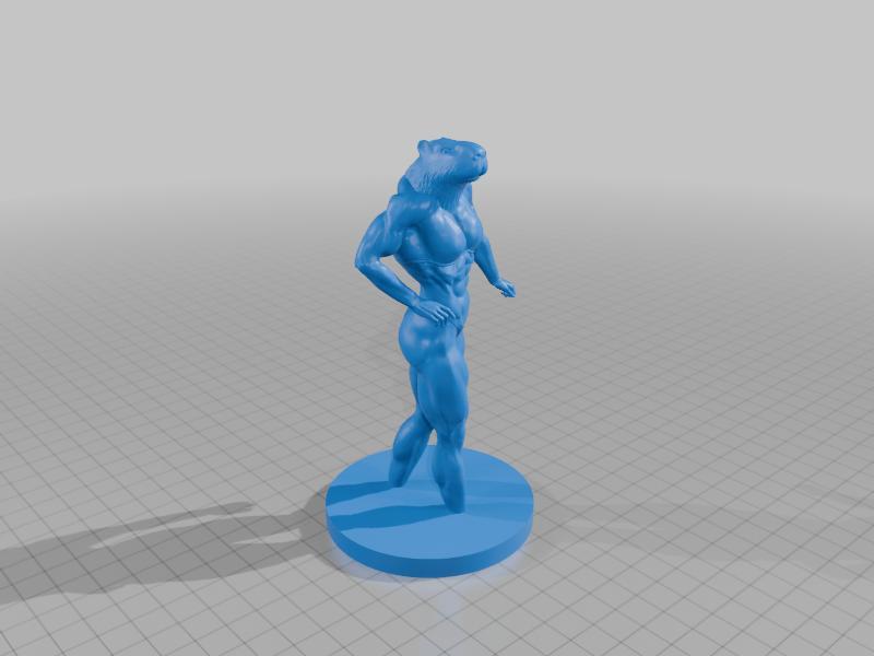 Capybara Bodybuilder 