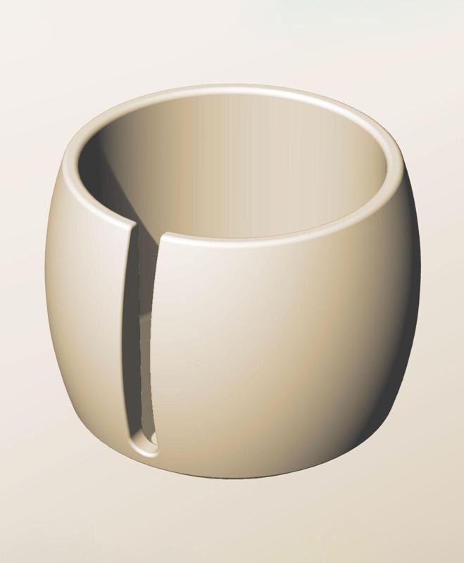 CR96-85-S Modular slotted component container modern decor