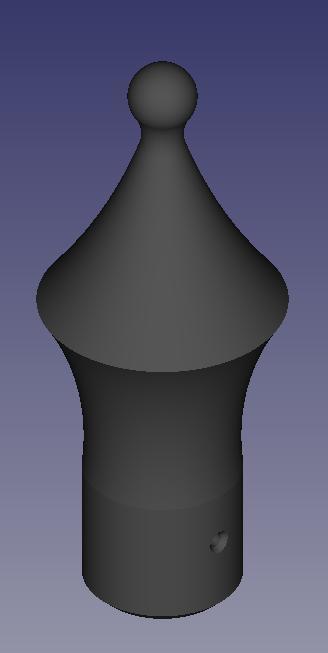 Iron Fence Finial v2 / Halloween PVC Pipe Decorative Fence