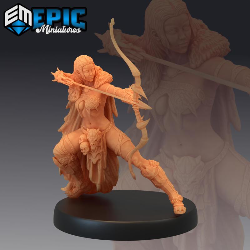 Amazon Archer Warrior / Female Barbarian / Forest Wildling Encounter