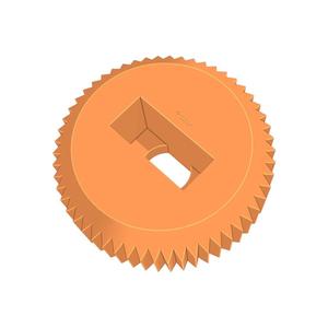 Knob KNR BVD SCR ISR BU01.00x02.25 - SPN-KNB-0004