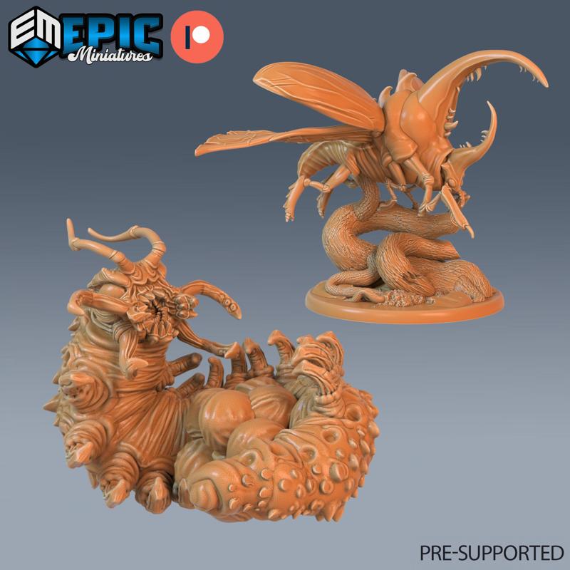 Carrion Bug & Beetle Team Angry / Giant Centipede & Hercules Insect / Cave Crawler Insect & Jungle Bug / Forest Encounter