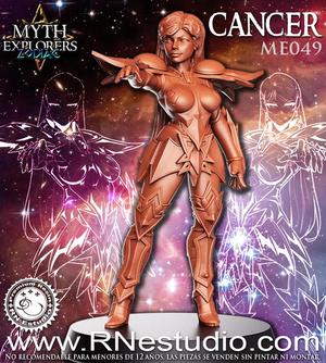 Cancer - Female Knight - 32mm - DnD