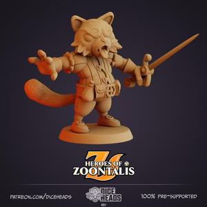Cat Swashbuckler (pre-supported)