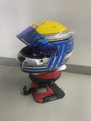 Helmet dryer in conjunction with Einhell fan