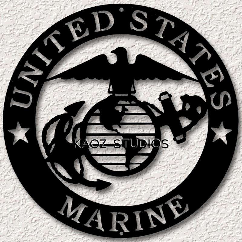 US Marines wall art Military wall decor Marine Decoration USA