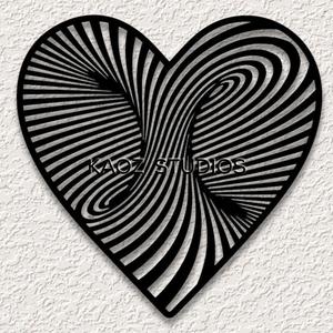 heart wall art vortex wall decor tornado valentines day decoration