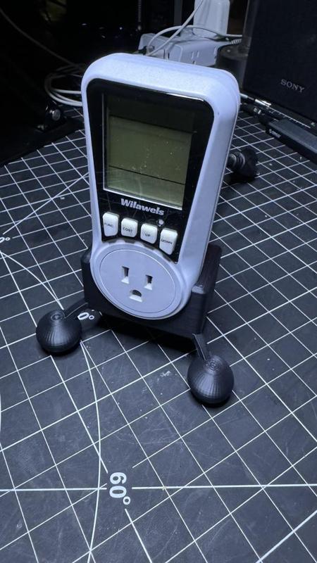 Cradle for Wilawels power meter (Kill-A-Watt sort of thing)