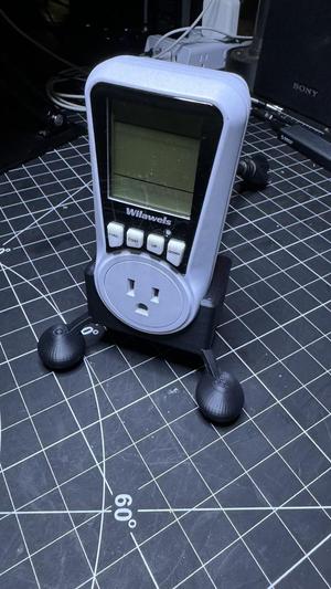 Cradle for Wilawels power meter (Kill-A-Watt sort of thing)