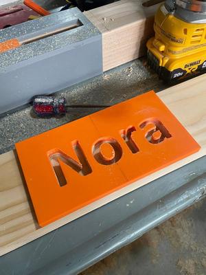 Name Engraving Template