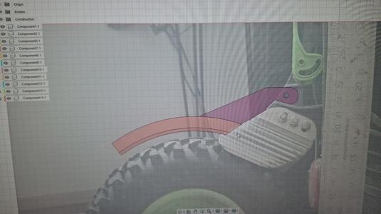 Skike V9 fire rear fender