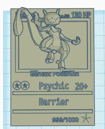 Mewtwo Pokecard