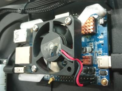 4010 fan mount for Orange Pi 3 LTS, low profile