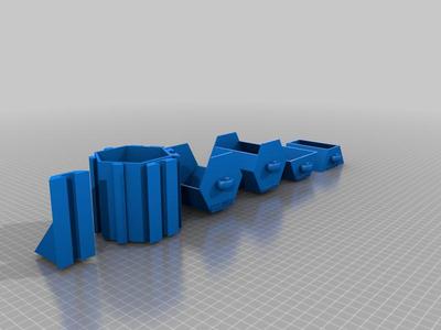 Caixa hex para guardar parafusos