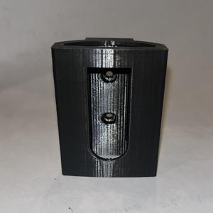 Wiz remote holder with countersunk holes