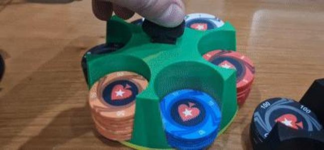Rotating Poker Chips Holder (customizable)