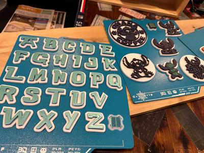 Lilo and Stitch Style Font and Magnets