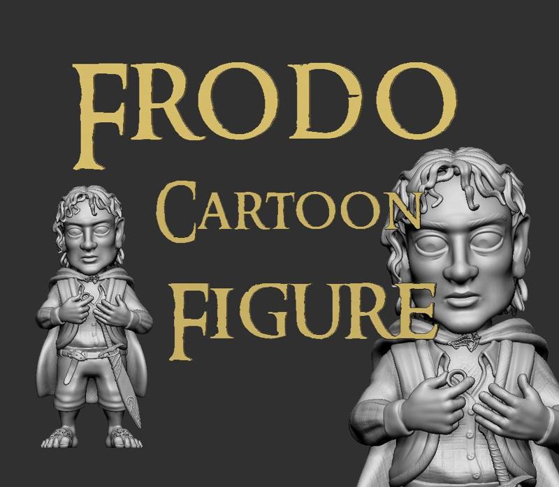 Frodo from Lord of the Rings -Cartoon Figure