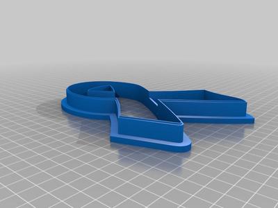 Cookie Cutter Cancer Support Ribbon