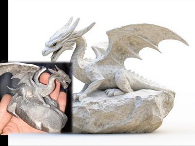 Stone Dragon on Rock