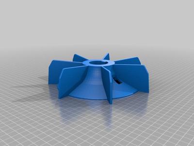 Motor cooling blade, 38mm shaft