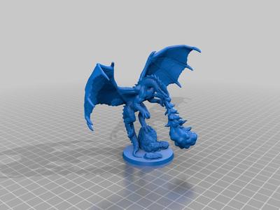 Young Red Dragon - Attack Pose