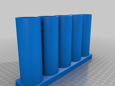 CAD_Tacular Desk Mounted Accessory Holder (5 Tubes)