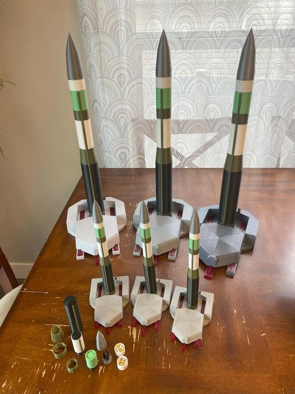 Color MMIII ICBM Minuteman Missile