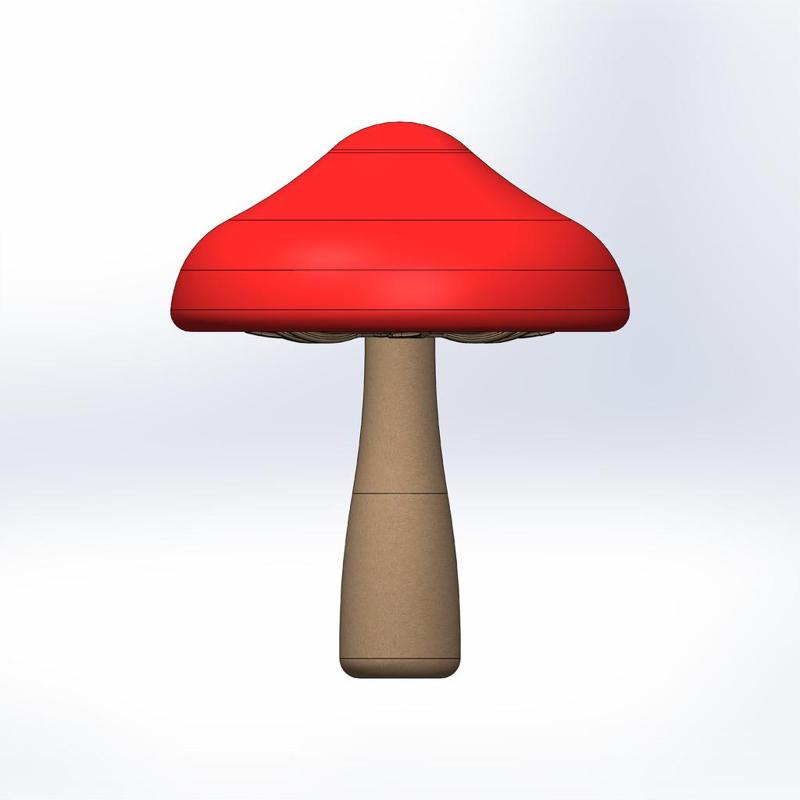 D4 Mushroom Spinning Top Dice