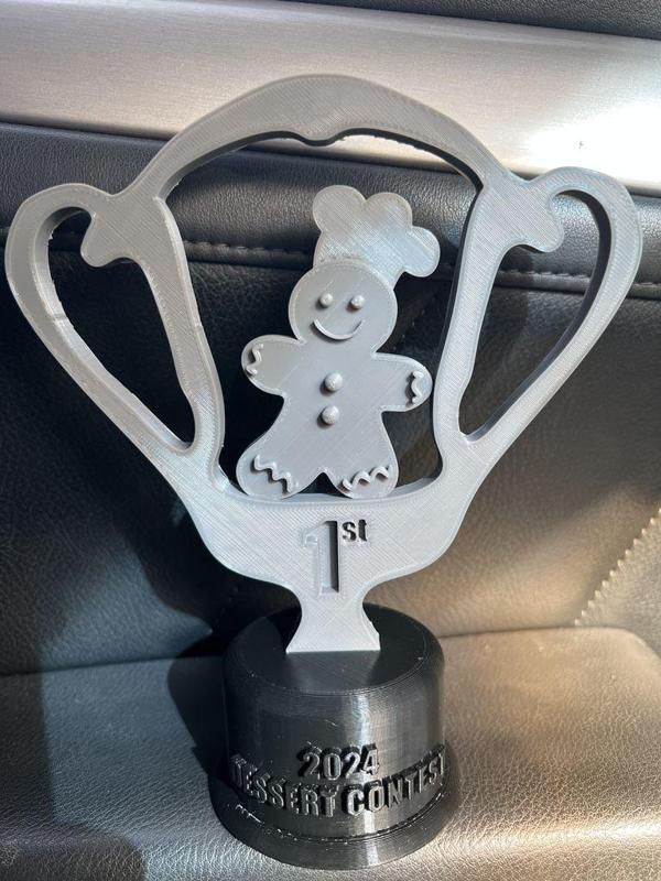 Christmas Themed Dessert Contest Trophy