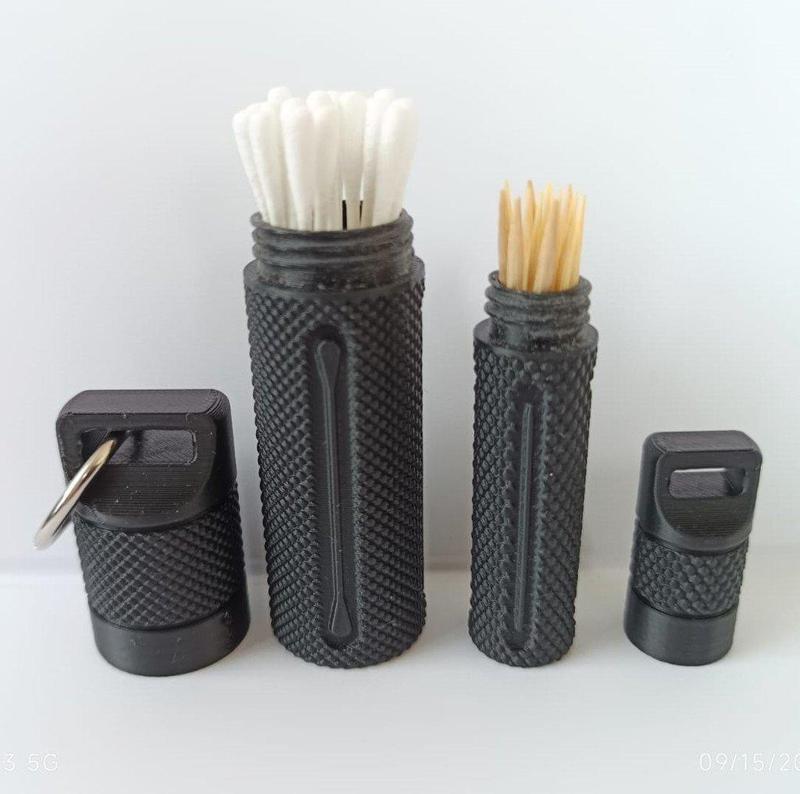 Travel case for toothpick and cotton buds
