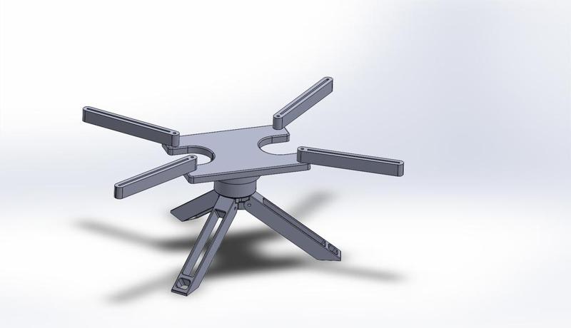 Rotating, portable RC car stand