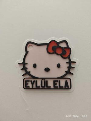 Hello Kitty Head Keychain 3 Color