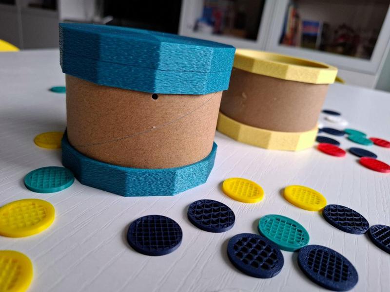 Cardboard Spool Bin / Box / Jar 