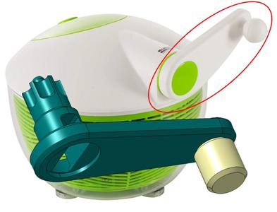 Khun Rikon Salad spinner handle