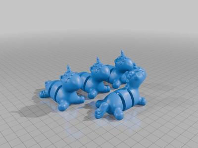 Multiple Flexi Unicorns