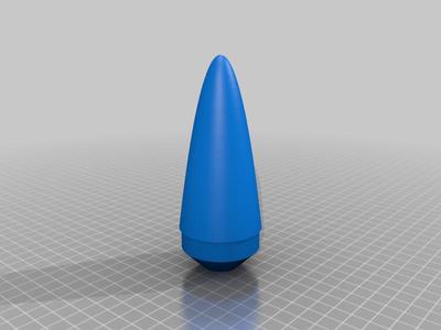 2" x^2 noes cone 54mm paper body tube