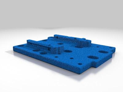 ANET A8 E3DV6 BMG Direct Drive X Carriage Baseplace No Supports