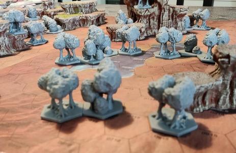 Hex trees and bushes