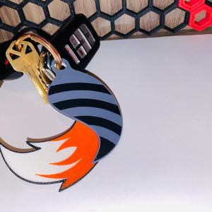 Raccoon Tail Key Chain! 