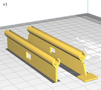 Vertical blind hanger & pin