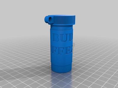 Pill Bottle Keychain (Built Different)