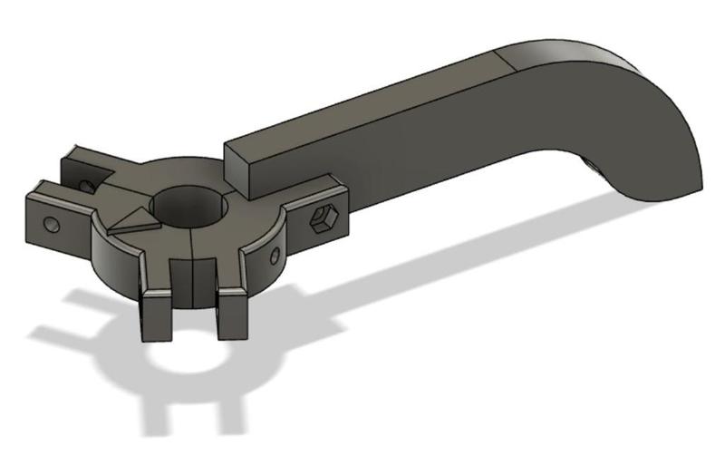 Garmin LVS34 pole mount for ice-fishing