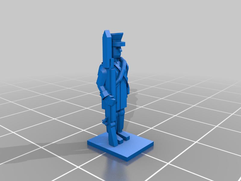 1-100 Prussian 1815 Soldiers-Pack 1-Set 09-Landwehr Infantry B