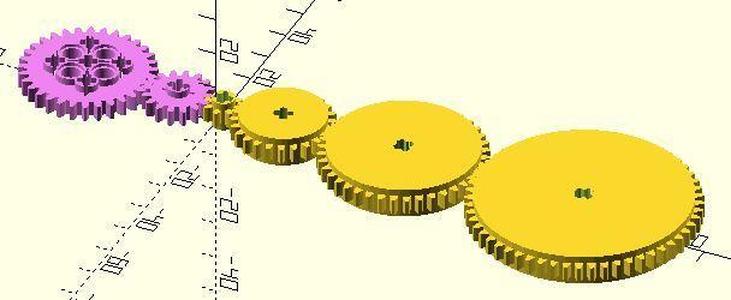 Lego gear with BOSL2