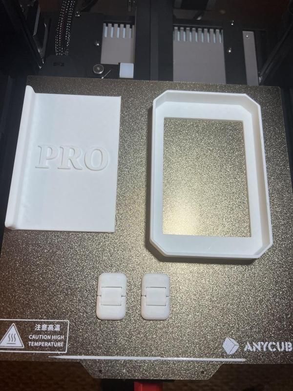Hinged screen cover for Anycubic pro, plus and max
