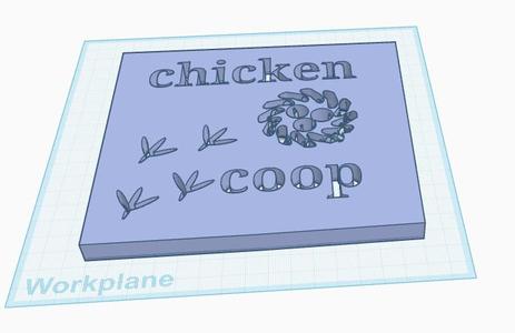 chicken coop sign stencil